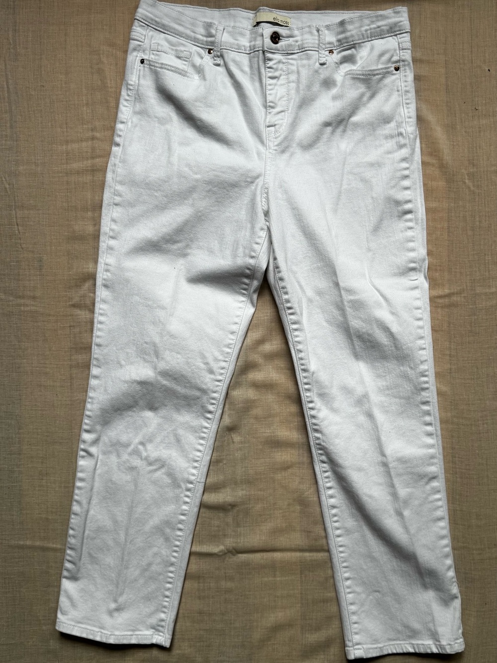 Ella Moss White High-Rise Jeans